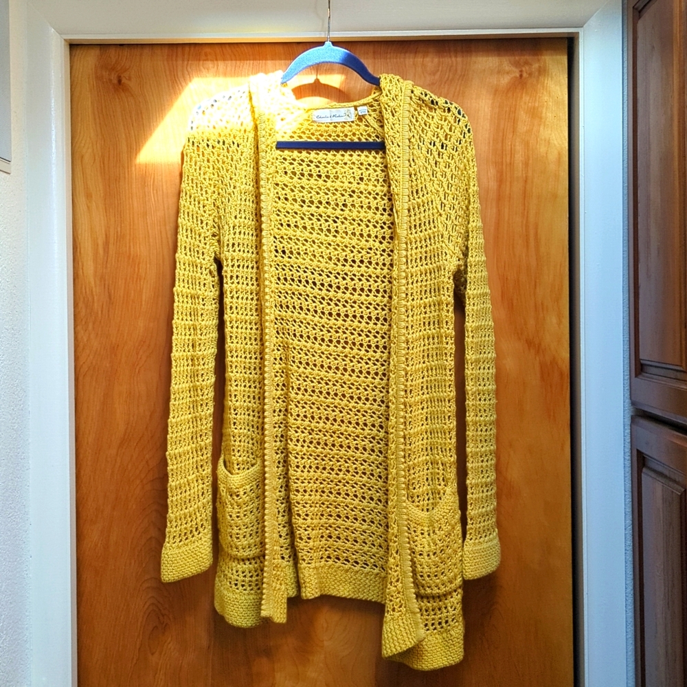 Anthropologie Charlie & Robin Hooded Cardigan